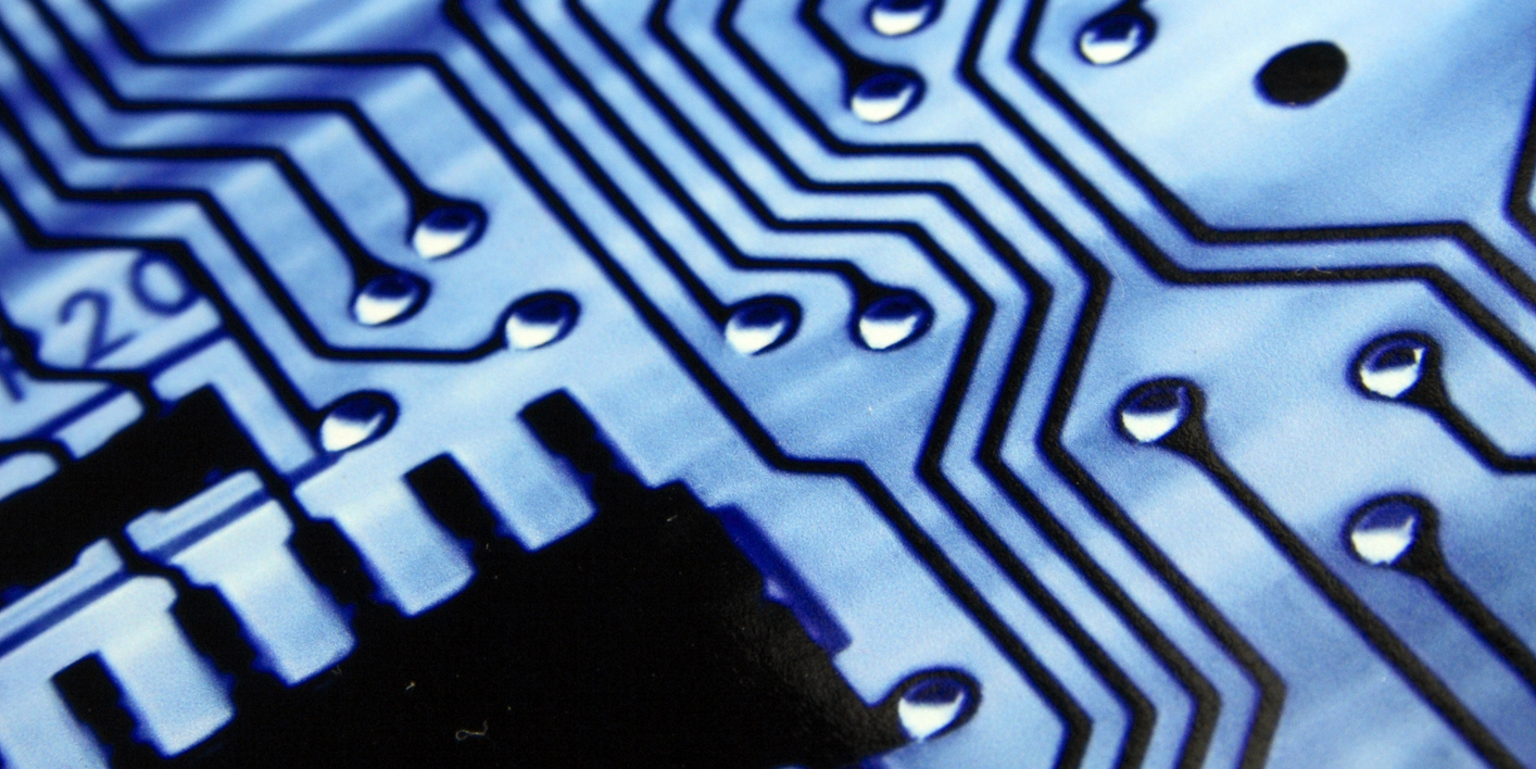 Close-up of circuit board.