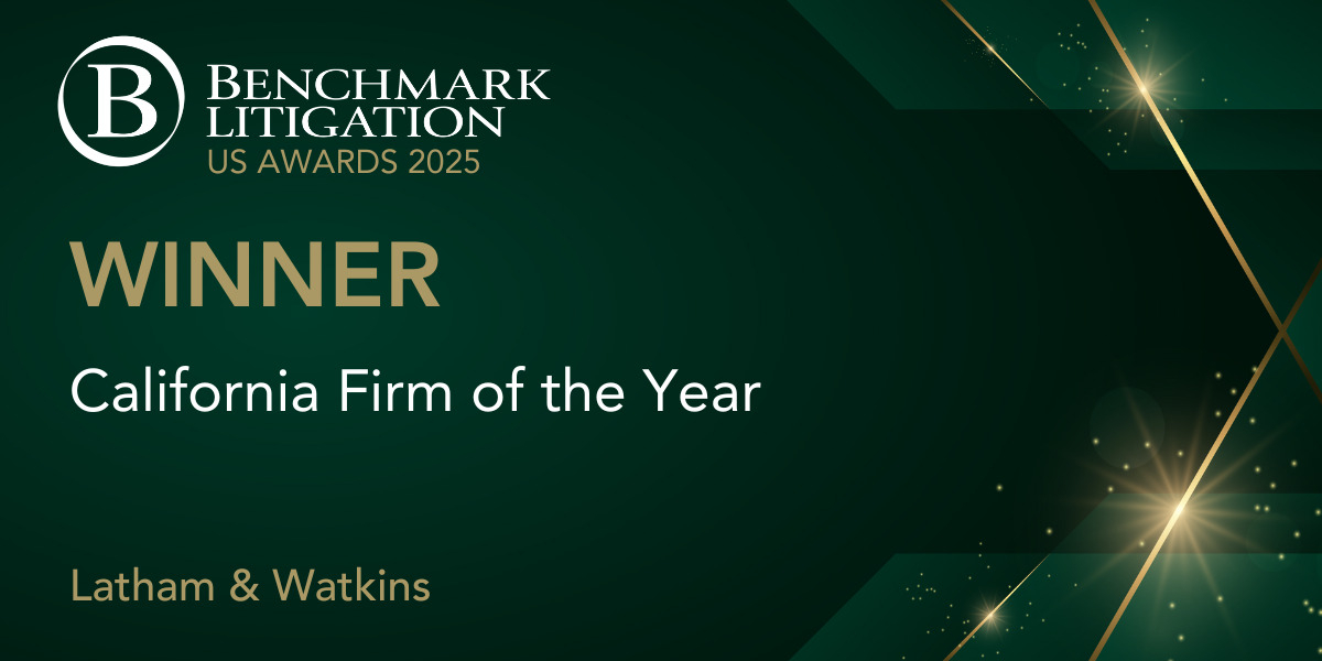 Benchmark Litigation California Firm of the Year 2025