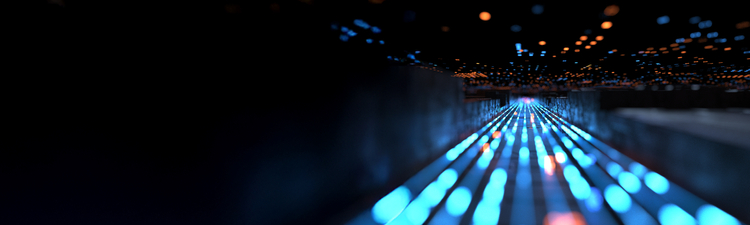 3D rendering of fast flowing particle data.