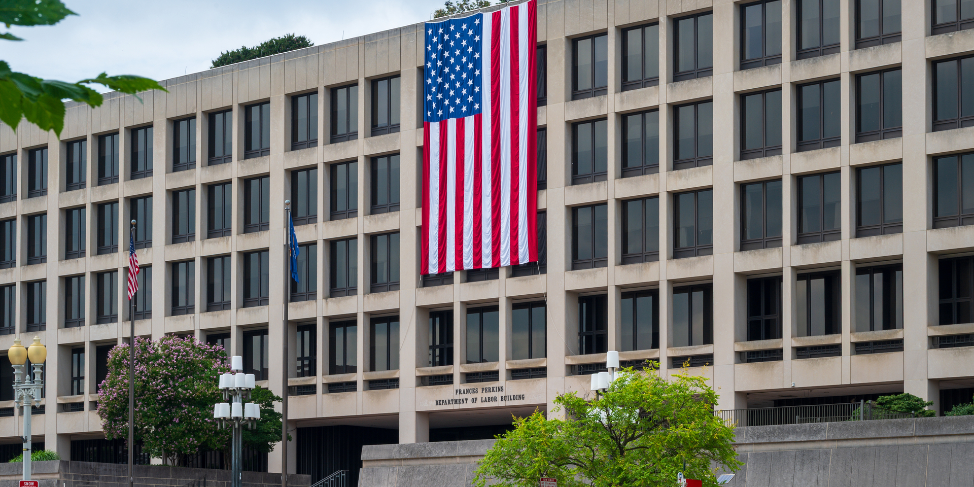 Washington DC, June 14, 2025:  The Frances Perkins Building is the Washington, D.C. headquarters of the United States Department of Labor. It is located at 200 Constitution Avenue NW.
