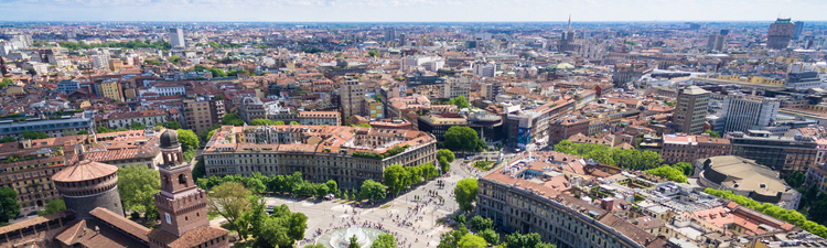 Aerial photography view of Sforza castello castle in  Milan city in ItalyAerial photography view of Sforza castello castle in  Milan city in ItalyAerial photography view of Sforza castello castle in  Milan city in Italy