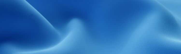 Close-up of wavy blue fabric.