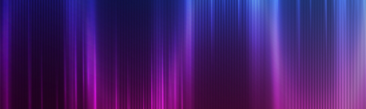 Digitally rendered neon lines on gradient background.