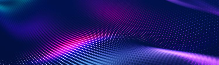 Close-up of abstract purple dot pattern.