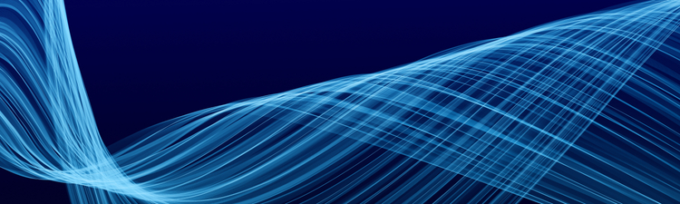 Blue abstract background composed of multiple soft lines.