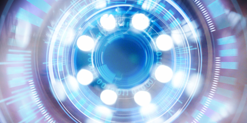 Close-up of digital lens.