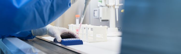 Research and development concepts in science laboratories.