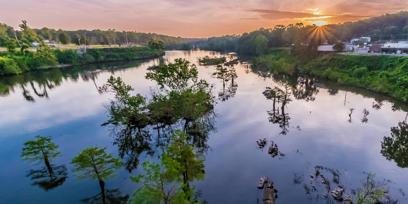 Sunset on the Cossa River Alabama