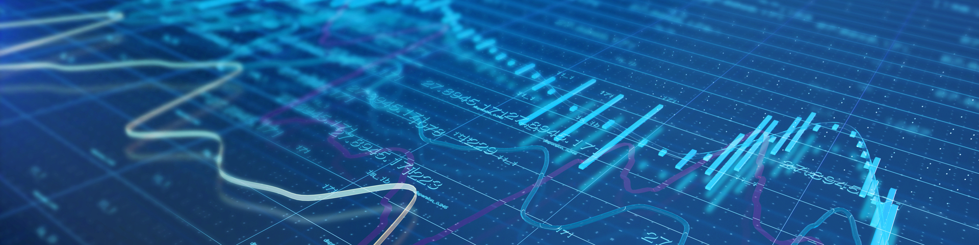 Stock market chart and stock prices background.