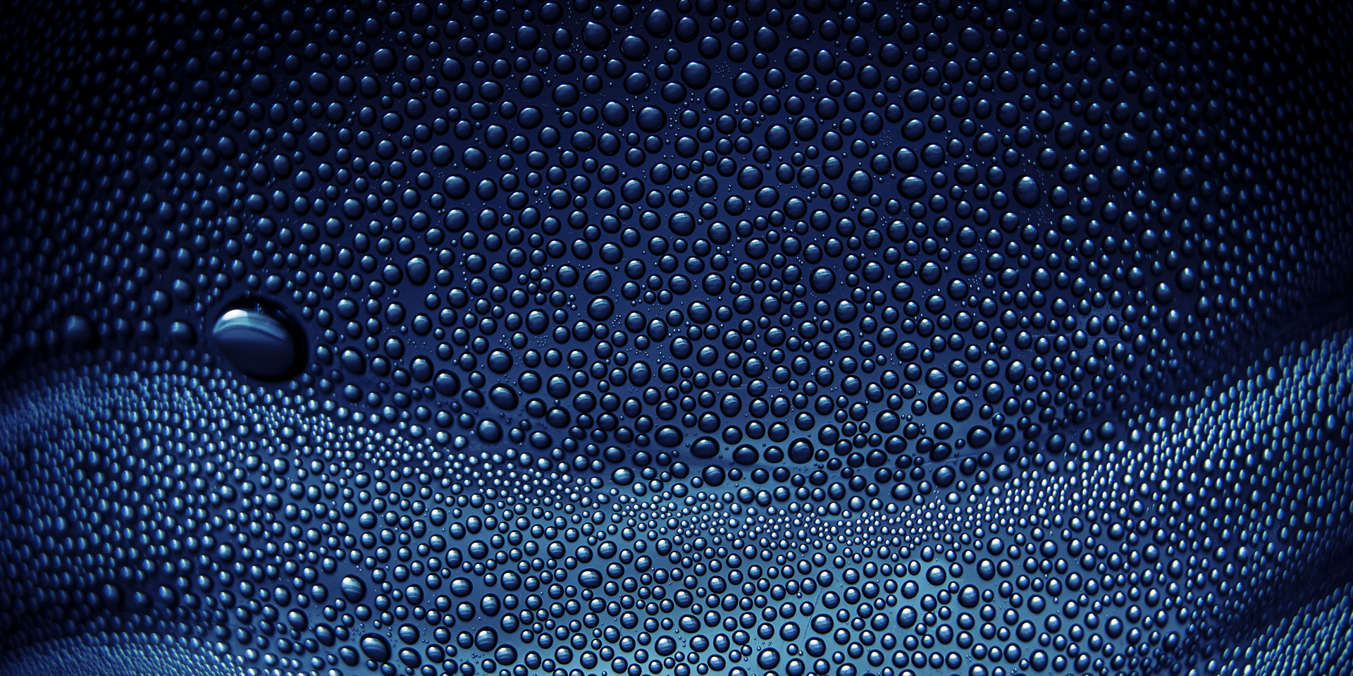 Conceptual Blue Water Drops 