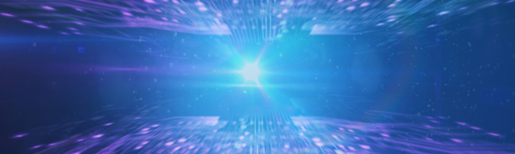 Close-up moving forward between circuit boards.