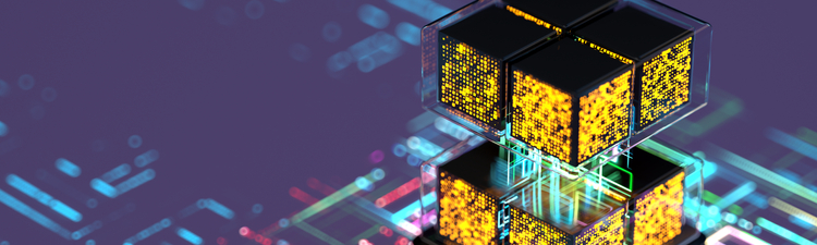 Close-up of futuristic concept for a circuit board.