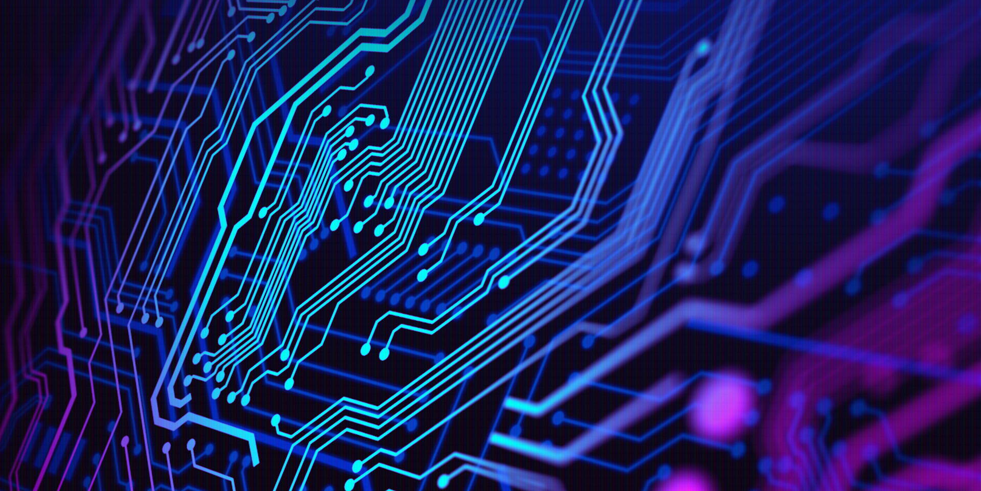 Blue and Purple technology background circuit board illustration. Suitable for technology background cover or banner